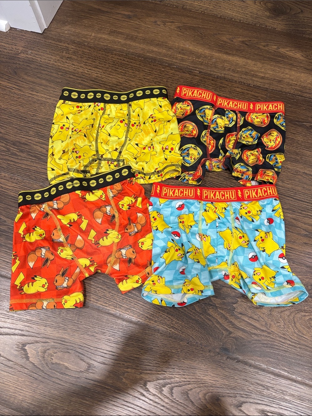 Kids' pokemon Boxer Briefs - 4-Pack Assorted Colors